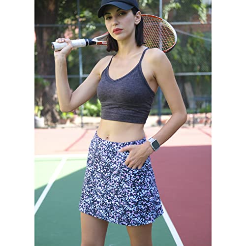 RYANDREW Saia esportiva feminina leve para corrida, tênis, golfe, treino, pickleball, caminhada, cas
