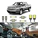 LIGHSTA 12PCS Super Bright White LED Interior Light Kit Package for Chevrolet Silverado/GMC Sierra 2007 2008 2009 2010 2011 2012 2013 + Cargo Lights + License Plate Lights and Install Tool