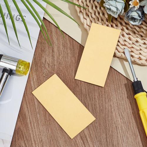 OLYCRAFT 2 Stück Messingblech 50x100mm Goldmessingblech 2mm Dick Rechteckig Rohmessingblech Material Rechteckiges Metall Messingblech Blankes Metallblech Für Metallstanzmodelle
