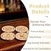LUUDYOTU 100 Pcs Wooden Drink Tokens Bulk, Reusable Free Drink Chips Tokens Tickets for Bars, Bourbon Tasting Events, Wedding Favours, Beer Party, Coffee Shop, Rehearsal Dinner, Christmas Game(B)