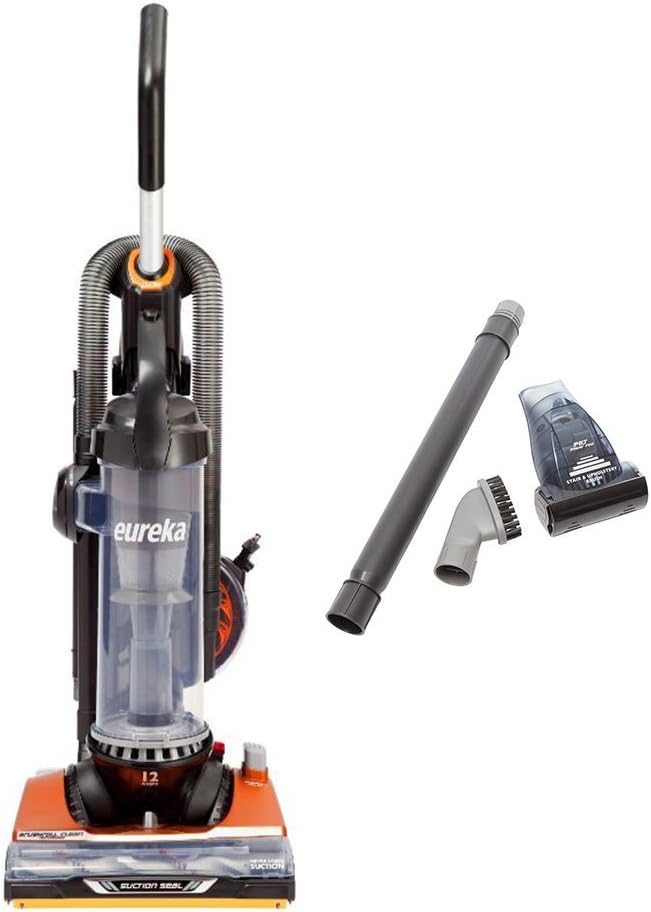 Eureka AS3401AX Brushroll Clean Pet Upright Vacuum with Suction Seal Technology