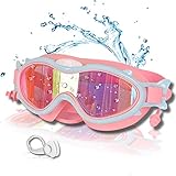❤【Polarisierte Kinder-Schwimmbrille】 Unsere Amebleak Kinder-Taucherbrille mit polarisierten Gläsern bietet 100 % UV400-Schutz und blockiert schädliche UVA- und UVB-Strahlen, verbessert die Sicht und Farbreinheit, beseitigt Reflexionen und verringert die Ermüdung der Augen, verbessert den Augenschutz.