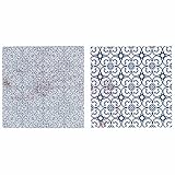 Villa d’Este Home Tivoli Kasbah Deko-Fliesen, 6 Stück, aus Keramik, wärmeisolierender Korkboden, 6 Stück