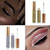 10 Colors Liquid Glitter Eyeliner Metallic Shimmer Glitter Eyeshadow Pigment Eyebrown Shimmer Waterproof Face Lips Art for Party Festival Makeup