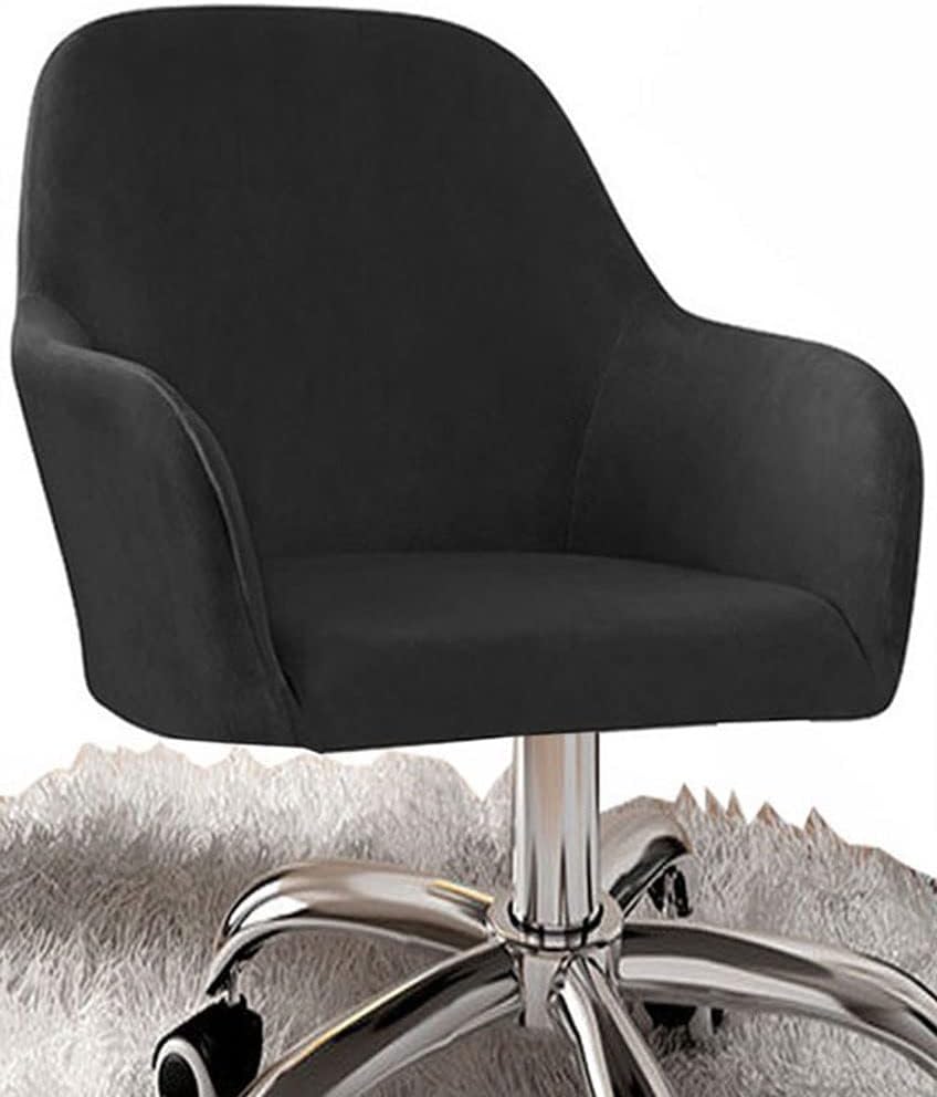 ZZDZW Curved Back Bar Stool Slipcovers with Arms Set of 2/4/6 Velvet Stretch Chair