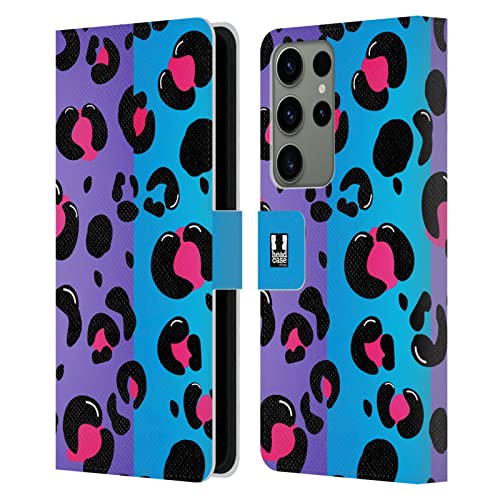 Protégez votre Samsung S23 Ultra avec l'Étui Portefeuille Léopard Cuir