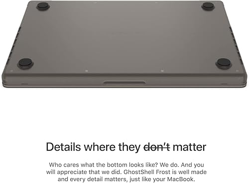 Miniatura 9 de UPPERCASE GhostShell Frost Premium - Funda rígida con acabado mate texturizado resistente a los arañazos, para MacBook Pro 2021 2022 2023 Apple