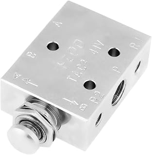 TAC2-41P - Válvula de grifo con 2 posiciones de 3 vías para control neumático de perilla de encendido/apagado