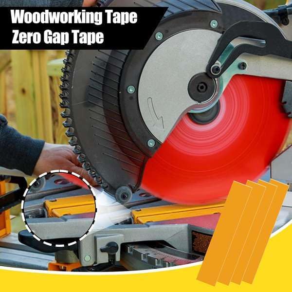 Sknrlko 12pcs Zero GapWoodworking Tape,for More Accurate Cuts on Miter Saw Zero Clearance Insert for Positioning Wood Cutting - Image 3