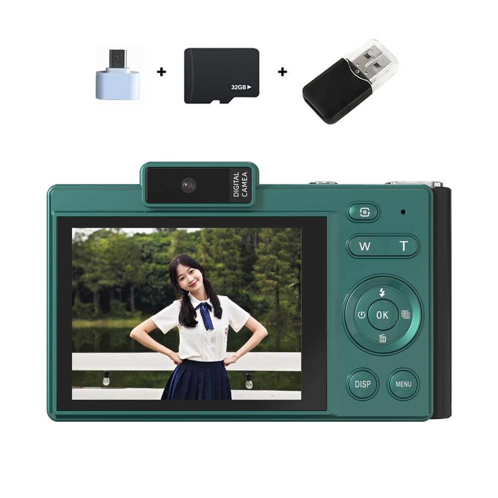 Cámara Digital 4K HD 48MP con Enfoque automático y Pantalla de 2.8 Pulgadas para Estudiantes de fotografía y vlogging