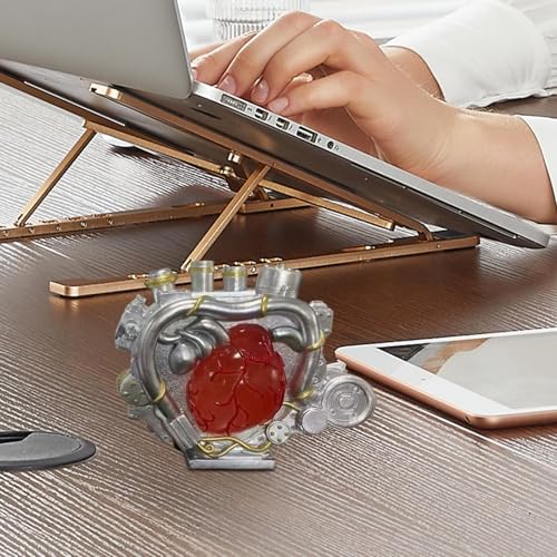 Cœur moteur mécanique en statue décorative pour salon et cadeau idéal - 3