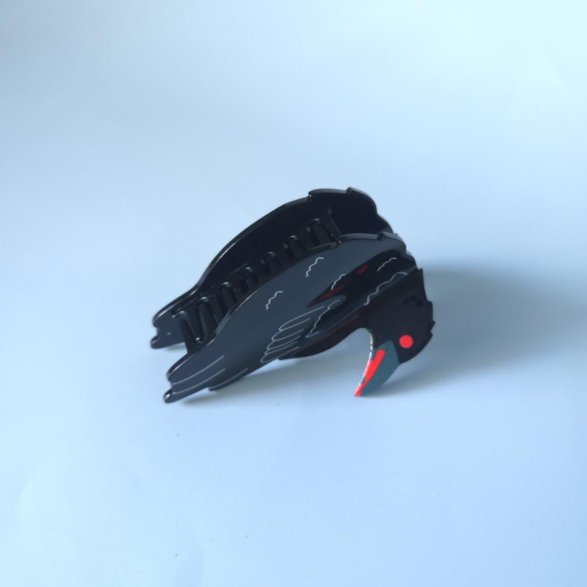 Funny Crow Hair Clips,Novelty Acetate Hair Clip,Bird Claw Clips for Women,Black image 4