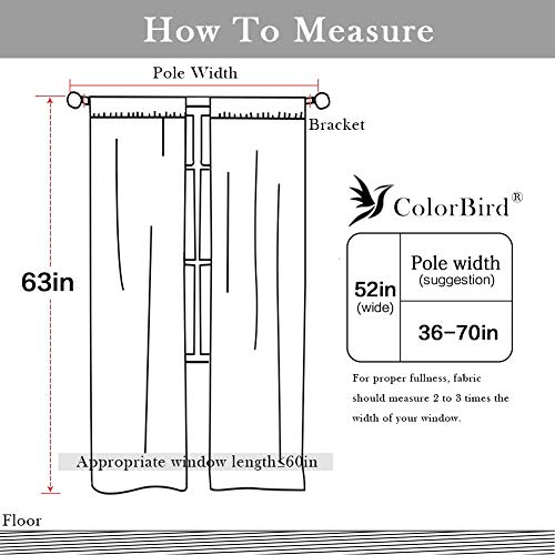 Colorbird Striped Farmhouse Curtains For Living Room, 2 Panels Cotton Linen Room Darkening Curtains 63 Inch Length Tassel Beige Rod Pocket Window Drapes For Dining Nursery Doorway thumb #6