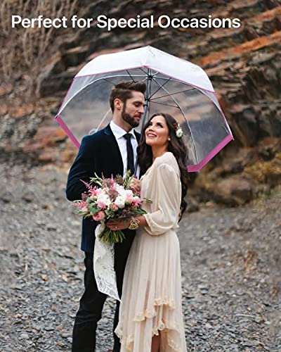 Clear Bubble Umbrella With Windproof Dome - Transparent Umbrella For Adults #TOP6