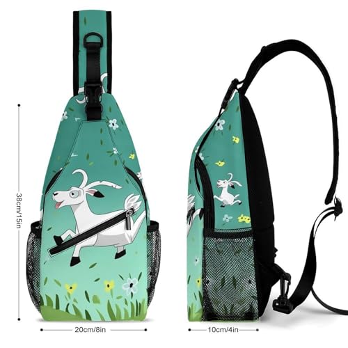 Mochila bandolera casual para senderismo y día unisex miniatura 4