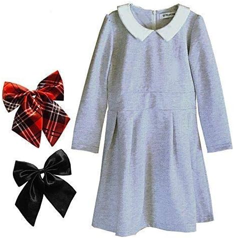 (ディーコッテ) Du0027Kotte フォーマル 女の子 子供服 制服風 ボウタイ付き 長袖 冠婚葬祭 入学式 入園式 卒業式 卒園式 礼服 発表会 白襟 ワンピース