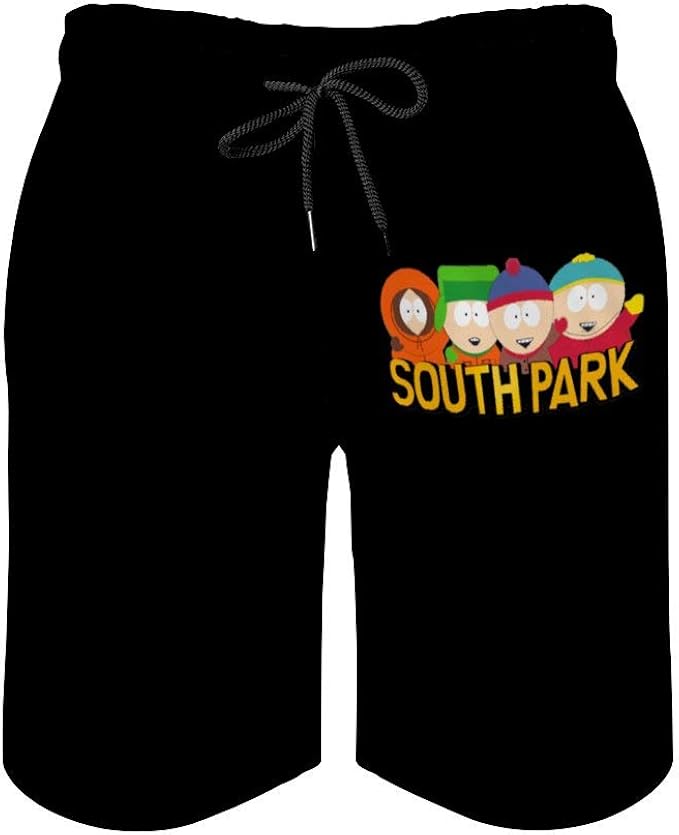 Amazon サウスパーク キャラクター アニメ柄 イラスト メンズ 水着 海水パンツ ハーフパンツ 半ズボン ショートパンツ 水陸両用 旅行 温泉 通気速乾 ビーチパンツ ファッション ショートパンツ 通販