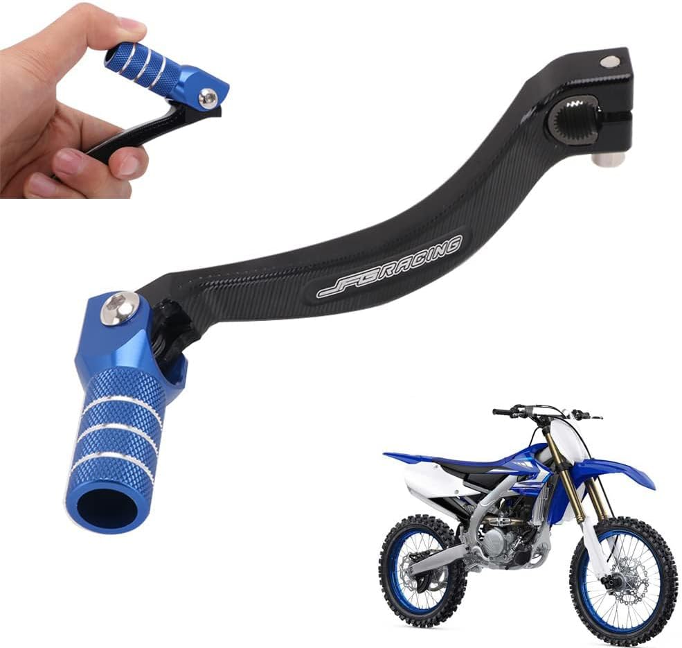 JFG Racing Motorcycle Folding Gear Shifter Shift Lever Pedal CNC for YZ65 2018 2020-2024 YZ85 2002-2024 YZ250F 2006-2013 WR250F 2008-2009 2011-2013 WR450F 2007-2015 Dirt Bike Blue