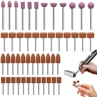 AUGTYRLV Titel: Dremel Schleifaufsatz Set, 48-teilig, Verschiedene Größen und Formen, für Schleifen, Polieren und Entgraten, für Metall, Glas, Kunststoff, Holz und mehr