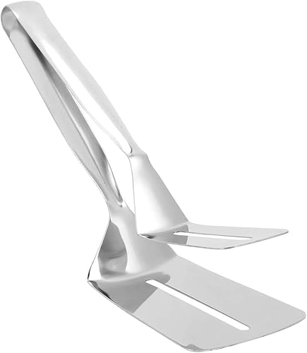 Miniatura 6 de Fydun Menos pinzas de acero para carne, pinzas para pan, multipropósito, pinzas para alimentos, pizza, spa, barbacoa, parrilla, herramienta de