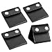 PAMASE 4 Pcs Car Seat Belt Clips Adjusters for Adults and Kids, PU Leather Seatbelt Locking Clips Comfort Universal Auto Shoulder Neck Strap Positioner, Vehicle Seat Belt Covers
