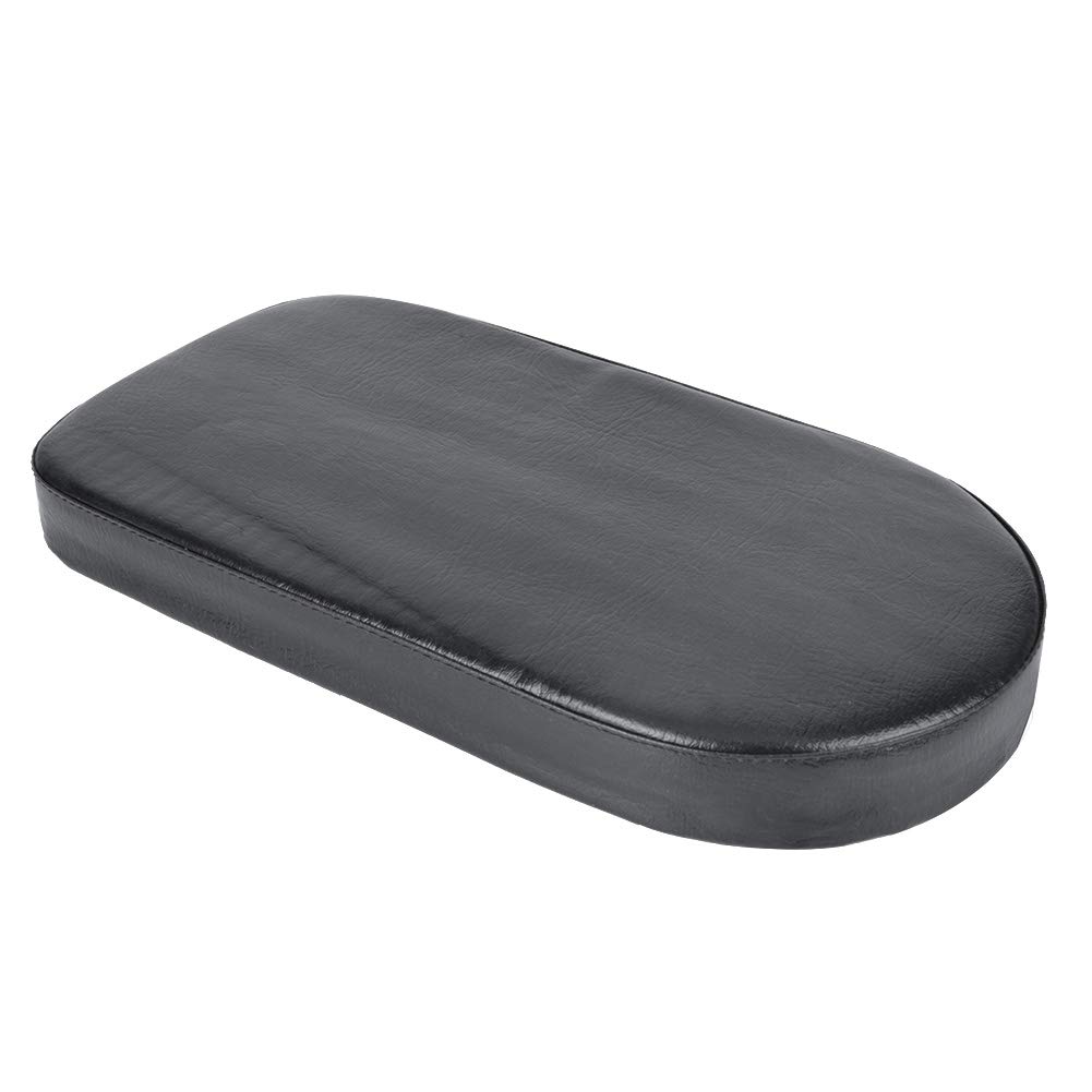 Hapivida Black PU Bike Rear Saddle Seat Cover, Wide Soft Cushion Pad with Thicken Inner Sponge, Washable Antiskid Bicycle Accessory for Comfort Riding