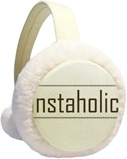 Palavra estilosa para aquecer orelhas de inverno Instaholic com tricô e lã para ambientes externos