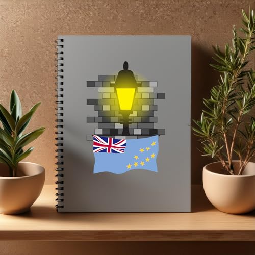 Cahier A5 Tuvalu lampadaire pour organiser vos notes de bureau et de réunion