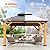 11'x13' Wood Gazebo, Spruce Wood Hardtop Gazebo with 2 Storage Shelves, Double Galvanized Steel Roof Outdoor Wooden Pavilion for Deck, Garden, Backyard