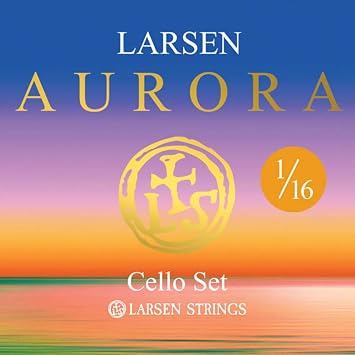 LARSEN STRINGS Aurora Cello strings medium Set 1/16 Medium