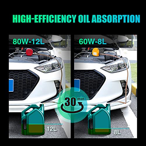 Foto von Oasser OP1 Ölabsaugpumpe 12V 80W Ölpumpe Absaugpumpe für Motoröl und Diesel zum Auto SUV Rot