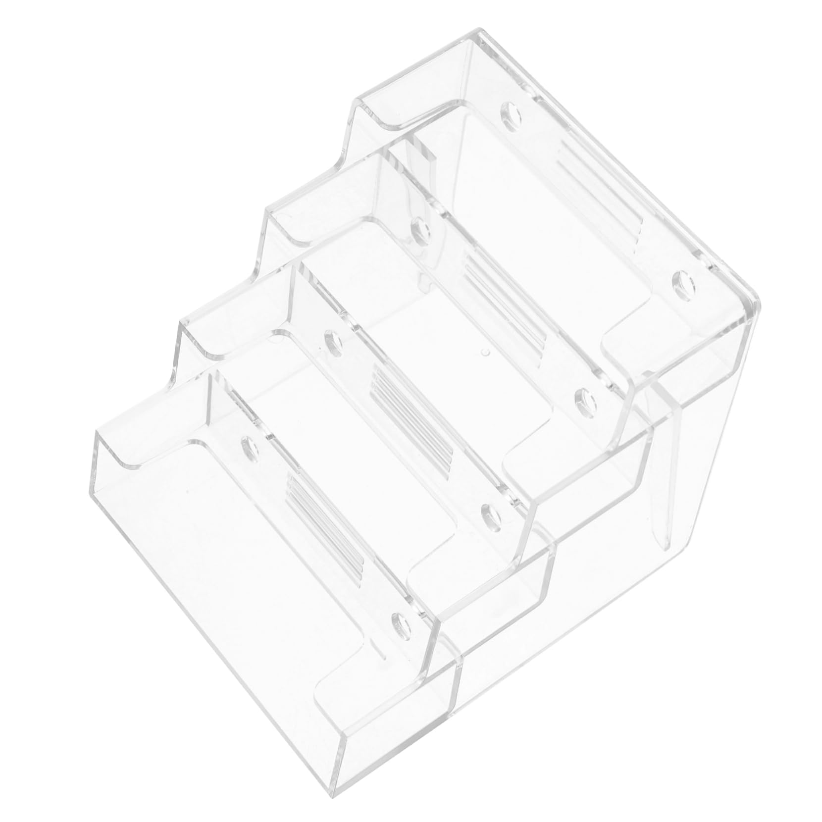 NUOBESTY 5stücke Business Card Holder Transparent Lagige Kartenbox Für Schreibtisch Organizer Für Visitenkarten Eleganter Kartenständer Multifunktionale Aufbewahrungslösung Für Büro