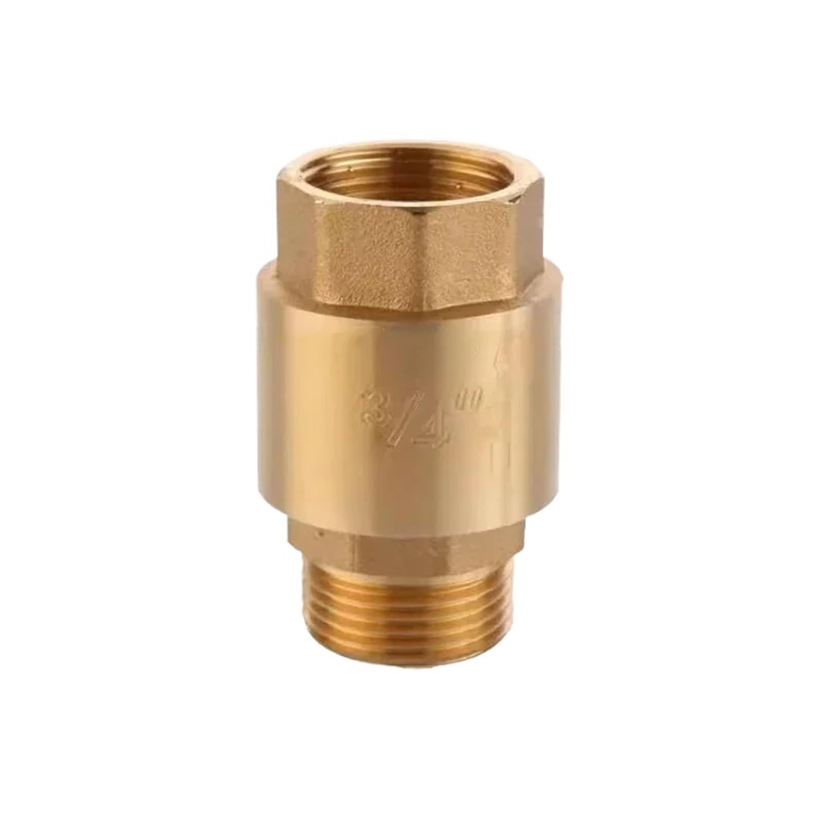 1/2" 3/4" 1" Brass Vertical Lift Spring Check Valve 1-Way Non-Return Valve(BSP3I4 Male)