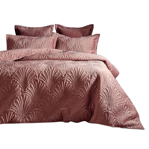 Paoletti Contemporary Palmeria Oxford Pillowcase, Blush, 50 x 75cm