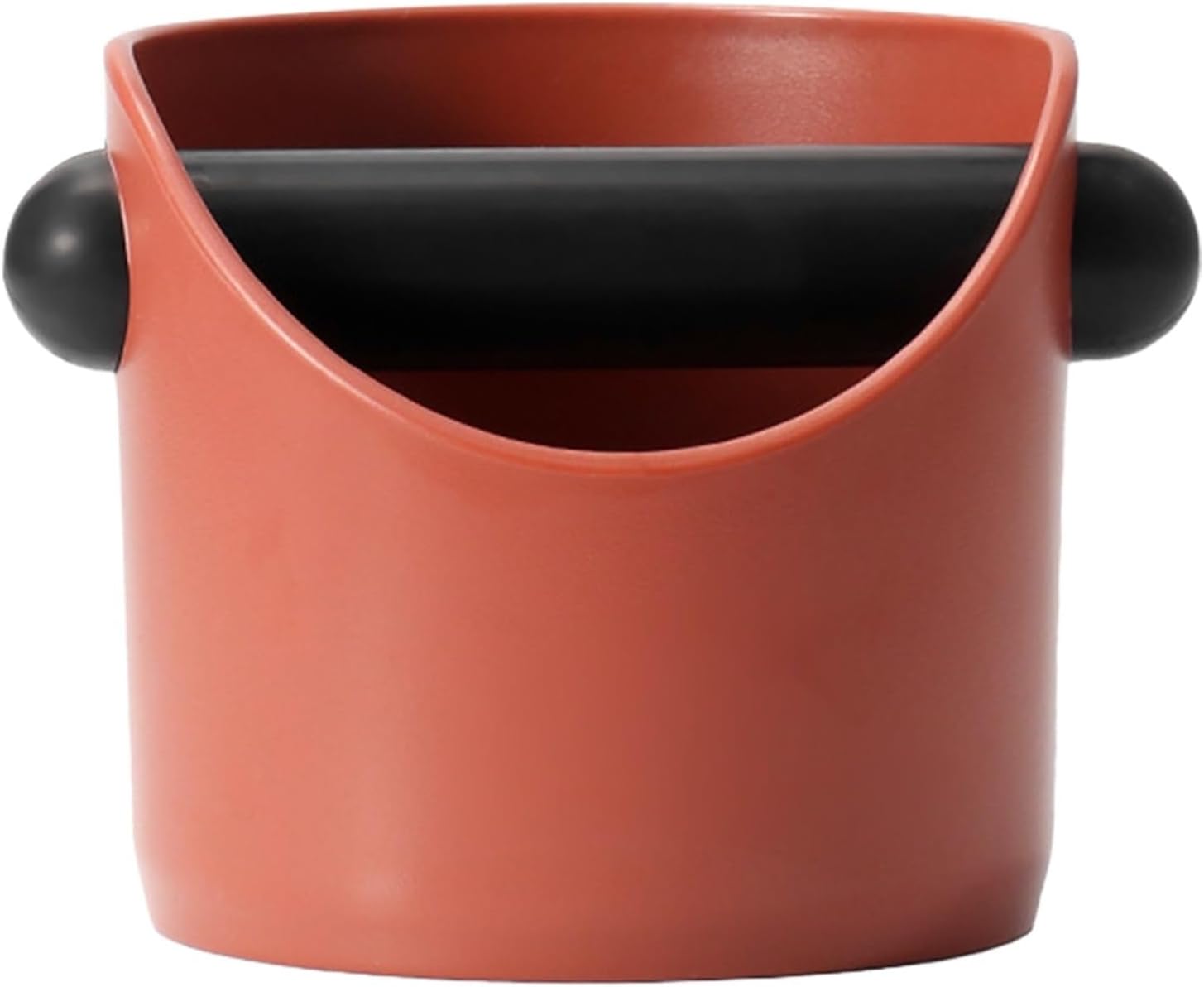 Espresso Knock Box Puck Container, Anti-Slip Coffee Grounds Bin For Cafe & Home Use, Barista Accessory With Ea(Red)