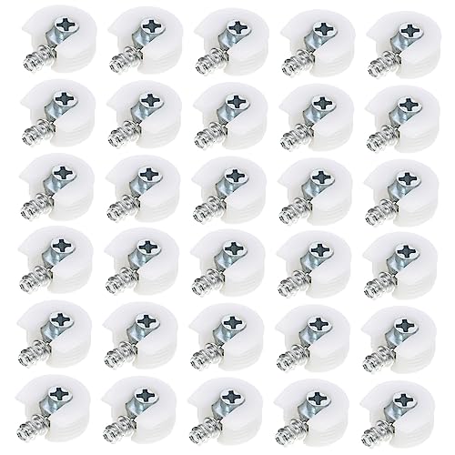 MAGICLULU 30 Pièces goupilles de séparation de meubles monté convenable support d'étagère Étagère support goupille de connexion de meubles connecteur de support d'armoire alliage de zinc