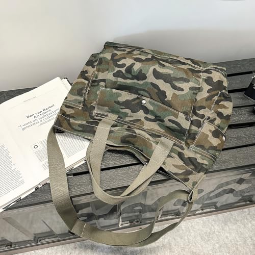 Bolso Tote Hobo MaxxCloud Unisex con Estampado Camo-Leopardo miniatura 3