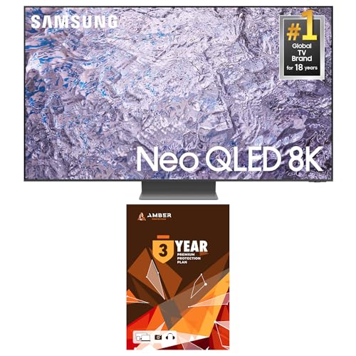 Samsung QN65QN800CFXZA 65 Inch Neo QLED 8K Smart TV with Dolby Atmos and 3 Year Amber Protection Plan (2023)