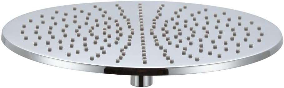 Kelica 16 inch Solid Brass Round Fixed Rainfall Shower Head Chrome
