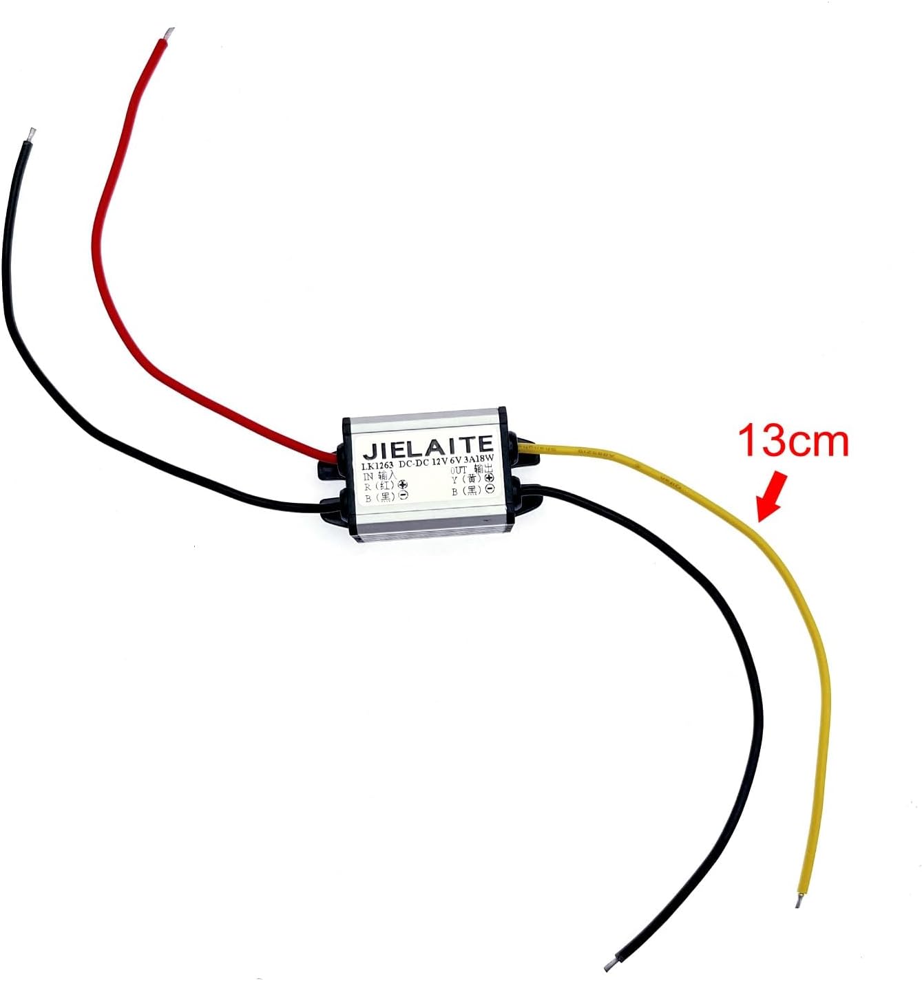 JZK 12V to 6V DC step down converter module, 3A 18W DC to DC buck converter, DC-DC voltage reducer regulator, car power voltage converter for truck, boat