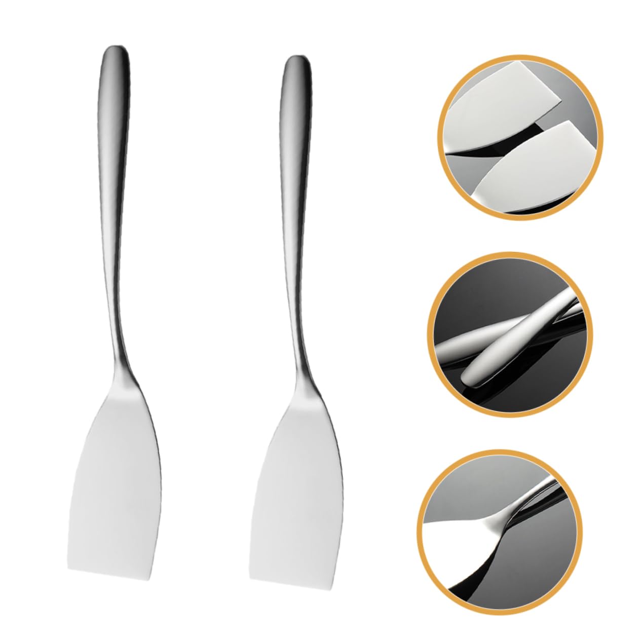 Toyvian 10pièces Spatule Acier Spatule Pour Poisson Et Pizza Ustensile De Cuisine Multifonction Pour Barbecue Et De Steak