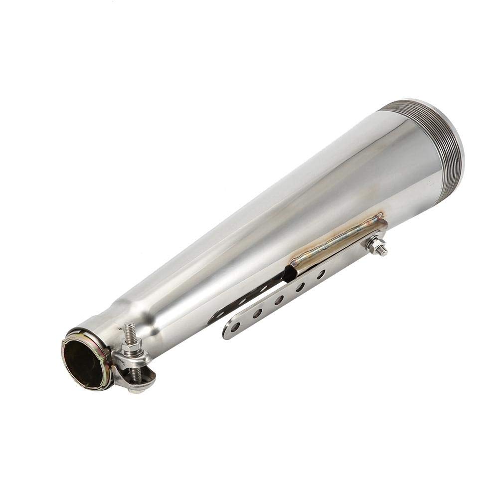 Universal Motorrad Auspuffrohr 38-51mm Edelstahl Endschalldämpfer Spitze