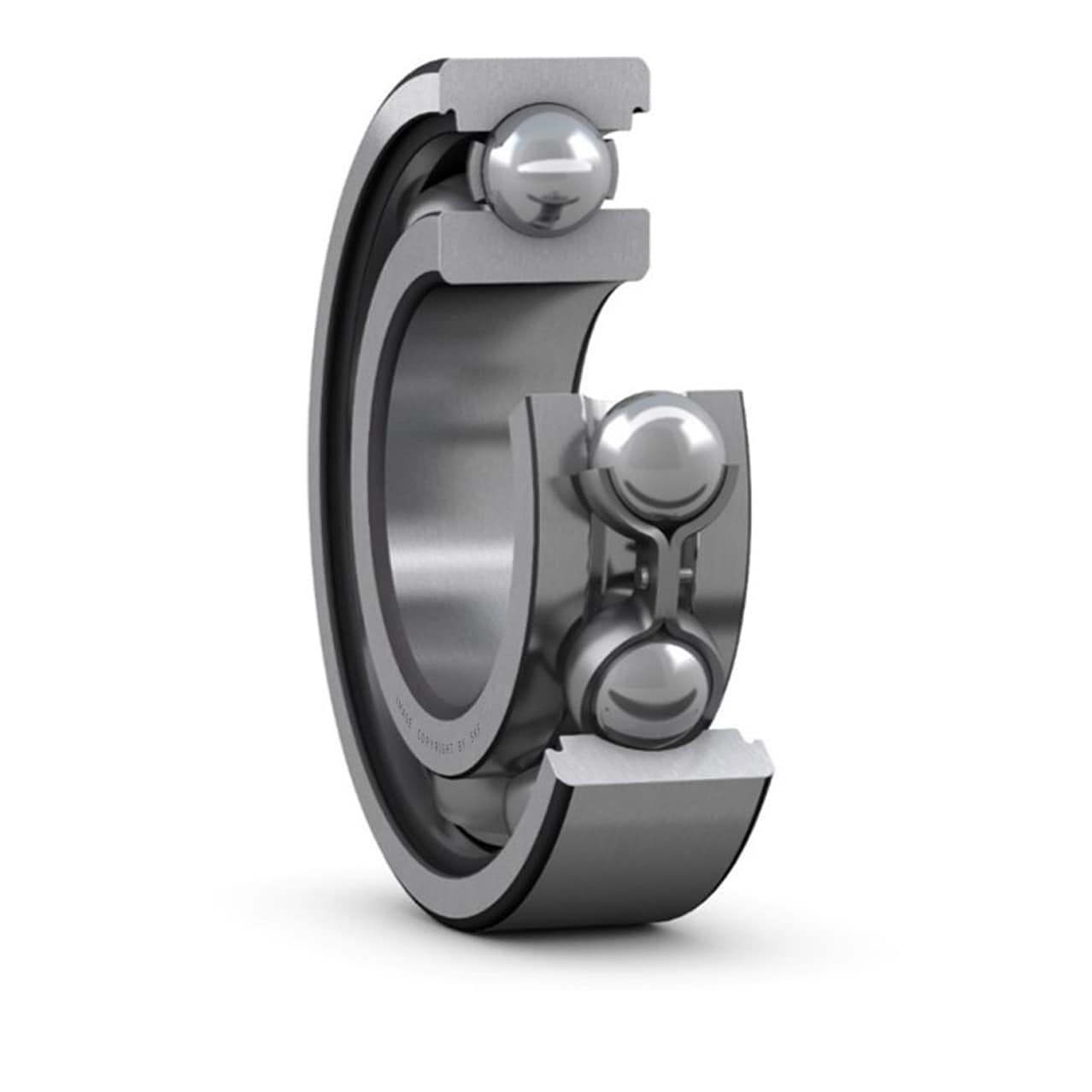 SKF 61836 Radial Bearing, Single Row, Deep Groove Design, ABEC 1 Precision, Open, Normal Clearance, Standard Cage, 180mm Bore, 225mm OD, 22mm Width