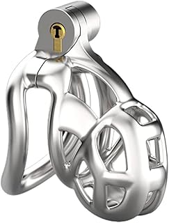 316 Stainless Steel Python V1.0&V2.0 Design Male Chastity Device Belt Mamba Penis Cage Ring Adult Toys (Nano V2.0- Ring 46mm)