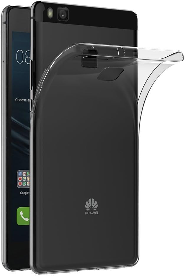 REY Pack 3X Cover in Gel TPU Trasparente per Huawei P9 Lite, Ultra Sottile 0 ,33 mm, Morbido Flessibile, Custodia Silicone