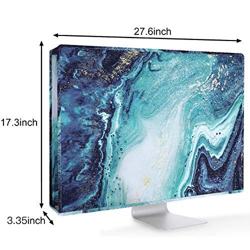 Mosiso Monitor Dust Cover 26, 27, 28, 29 Inch Anti-Static Dustproof Lcd/Led/Hd Panel Case Computer Screen Protective Sleeve Compatible With Imac 27 Inch, 26-29 Inch Pc, Desktop And Tv, Creative Marble #TOP4