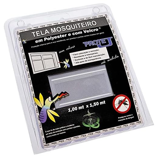 Tela Mosquiteiro Com Velcro Protej Branca