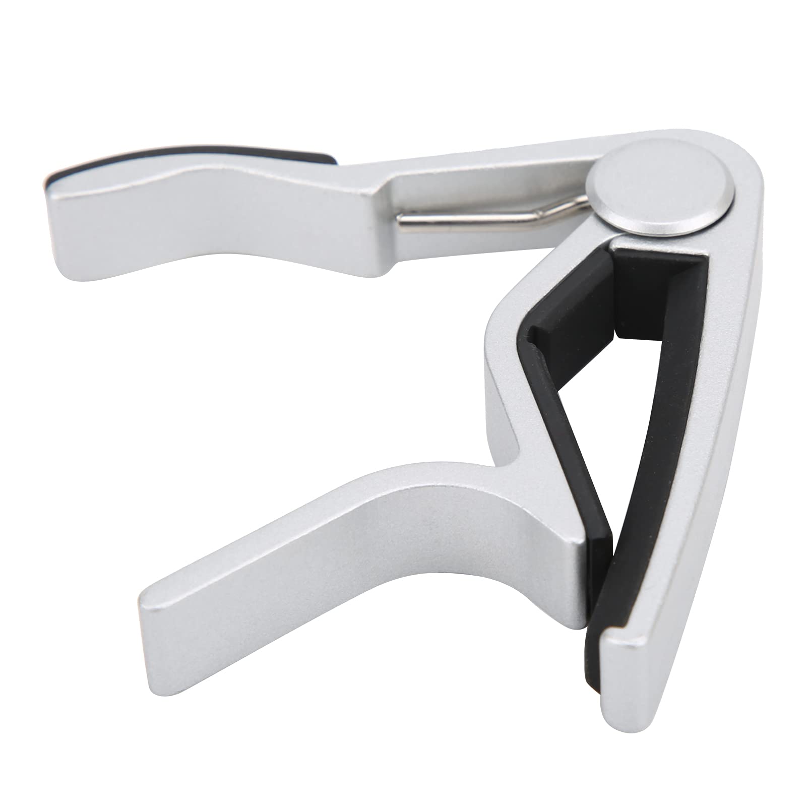 Capo Change Quick Aluminium for Acoustic Electric Guitar U Bass Violin BanjoSilver Guitar CapoMetal CapoAcoustic Capng From While Little (Silver)