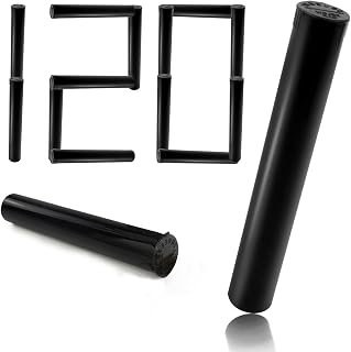 TORMEN 116mm Tubes, Sealing Container Waterproof Airtight Smell Proof Odor Plastic Squeeze Bottles with Caps (Black,120Pcs