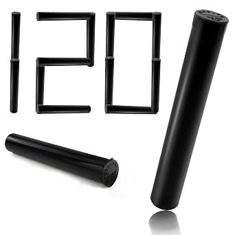 TORMEN 116mm Waterproof Airtight Tubes, Squeeze Cap Container, 120 Pcs, | Waterproof airtight plastic tubes with squeeze cap. 4.75"L x 0.75" diameter, holds 116mm items. Pocket-friendly, odor